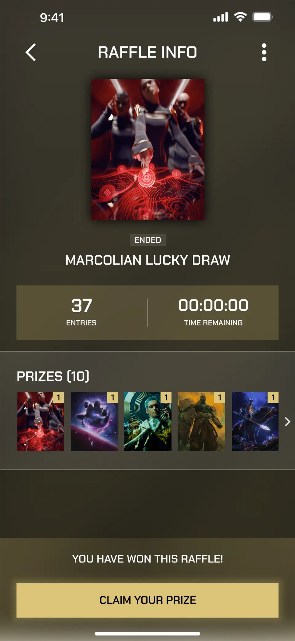 Raffles — Product UI