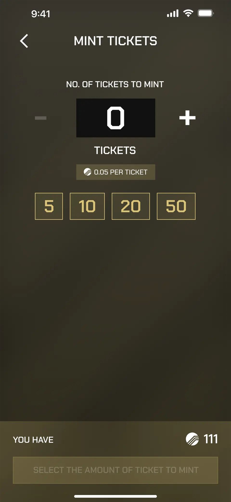 Raffles — Product UI