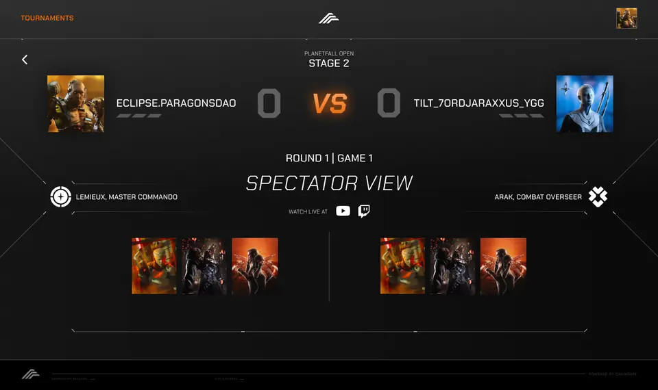 Versus — Tournament UI
